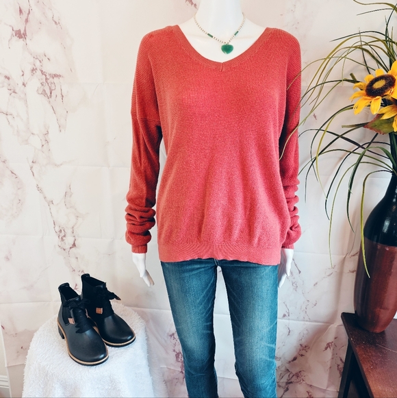 Prana Women's V-Neck Sweater Organic Cotton - Picture 3 of 5